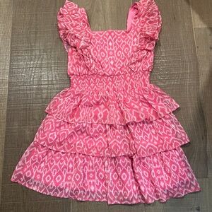 Girls pink and white Aqua dress